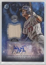 2016 Bowman Inception Relics Blue 10/99 Adam Walker Brett II #IAR-AW Auto 0o9