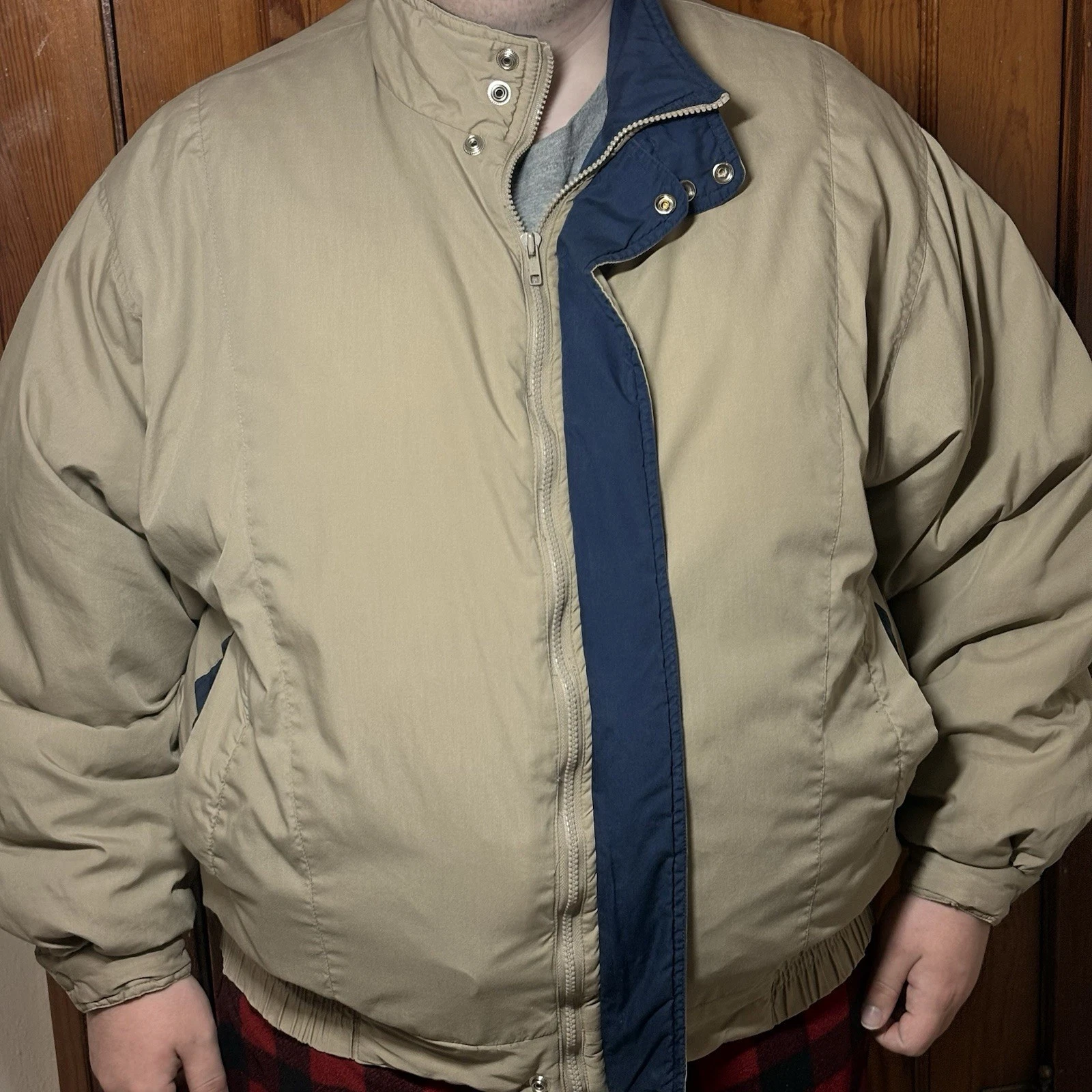 Vintage Saddlebrook Mens Coat Jacket 2XL Harrington Lining. Ranch Wear Retro