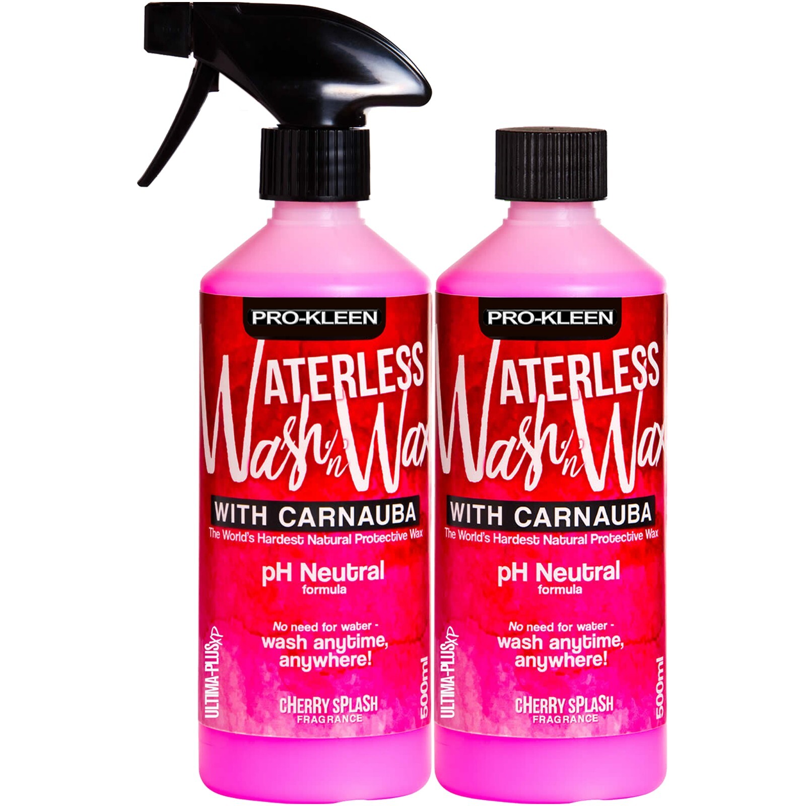 ProKleen Waterless Wash Wax Cherry Carnauba Showroom Car Cleaner Polish 1L
