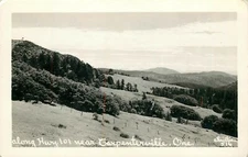 RPPC Postcard Antique Highway 101 Carpenterville Oregon