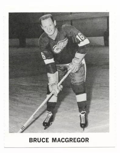 1965-66 Coca-Cola BRUCE MACGREGOR Detroit Red Wings