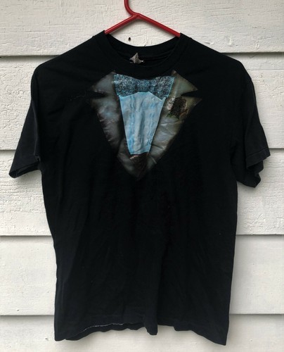 Traje Esmoquin Vintage Años 80 Moño Corbata Camiseta Formal Novio Años 80 Divertida Camiseta Grande - Imagen 2 de 6