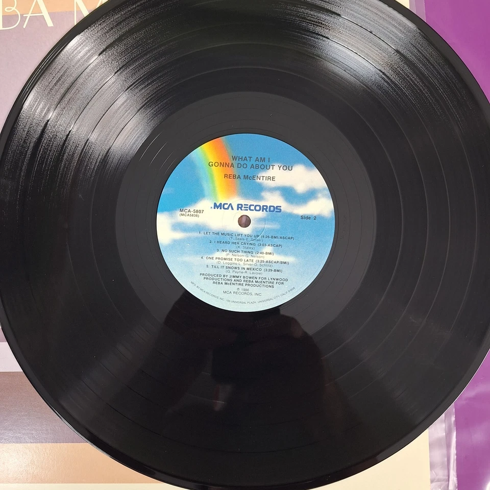 Reba McEntire What Am I Gonna Do About You 1986 Country LP Vinyl - Image 4 of 4