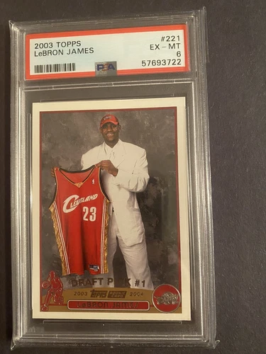 2003 Topps Lebron James PSA 6