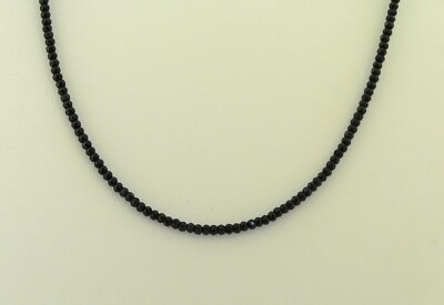 Handcrafted Black Spinel Gemstone Choker Necklace for Boho Minimalist Style