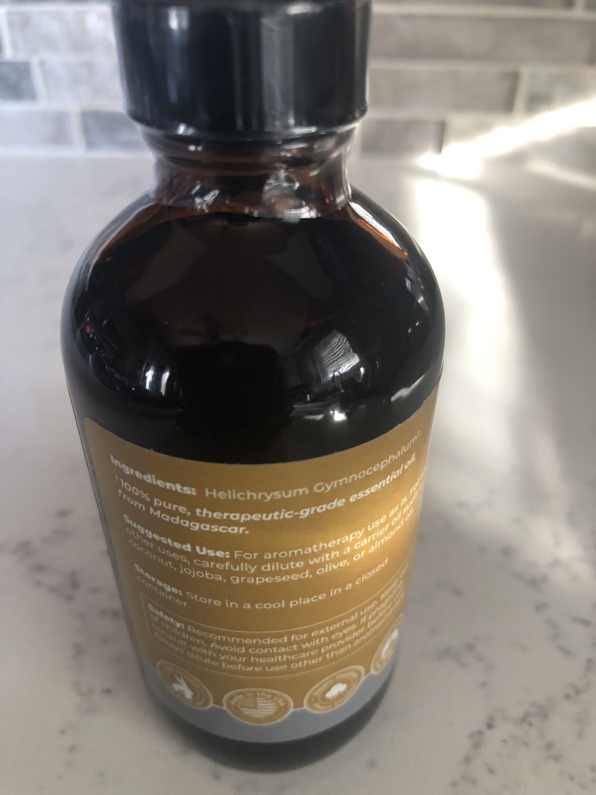 Calmoura Helichrysum Essential Oil 4 Fl. oz - 100% Pure & Natural USDA Certified