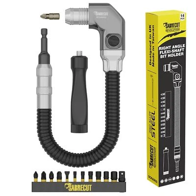 Kit de controlador de impacto ángulo recto eje flexible SabreCut para Bosch DeWalt Makita