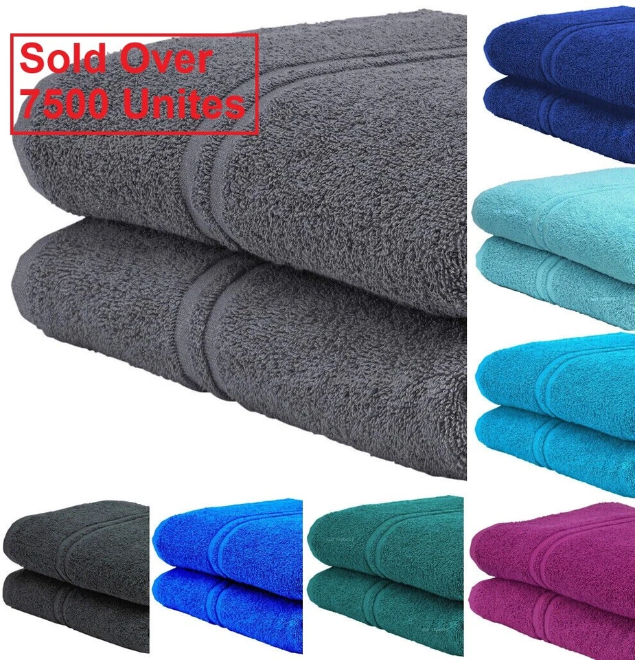 2x Extra Large Super Jumbo Bath Sheets 100% Prime Egyptian Cotton Luxury Towels.