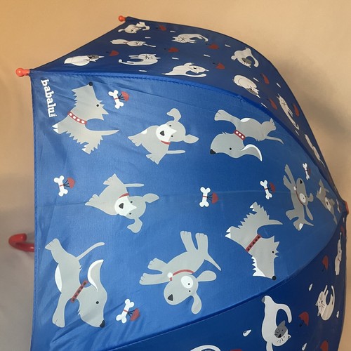 “Raining Cats & Dogs” Kids Umbrella ~ Babalu Inc. ~ Blue ~ Safety Plastic - Picture 4 of 9