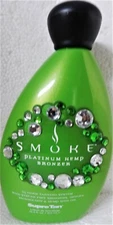 SMOKE PLATINUM HEMP BRONZER 02 DARK STREAK FREE TANNING LOTION BY SUPRE TAN RARE