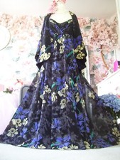 Monsoon size 22 New tags black floral maxi dress & jacket wedding occasion