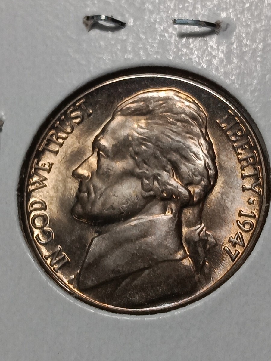 👉1947-D Full Steps Jefferson Nickel GEM BU STUNNING Eye Appeal