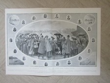 Antique University boat race print - Large Illustrated London news 1903