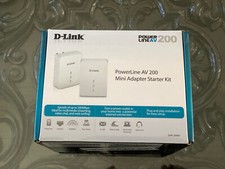 D-Link DHP-209AV PowerLine AV 200 Mini Adapter Starter Kit - NEXT DAY - WARRANTY