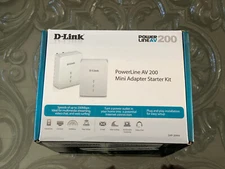D-Link DHP-209AV PowerLine AV 200 Mini Adapter Starter Kit - NEXT DAY - WARRANTY