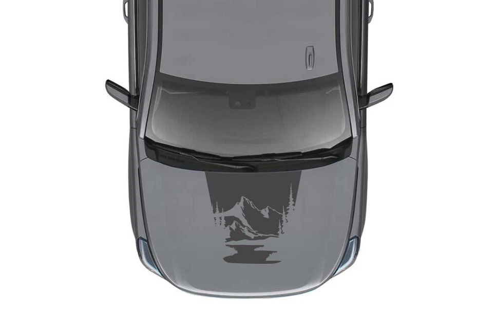 Calcomanía Mountain Lake Hood pegatina diseño gráfico vinilo para GMC Yukon 2015-2020 Foto 2 de 2