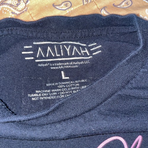Aaliyah Princess Of R&B T-Shirt Black Large 19x28 - Picture 3 of 5