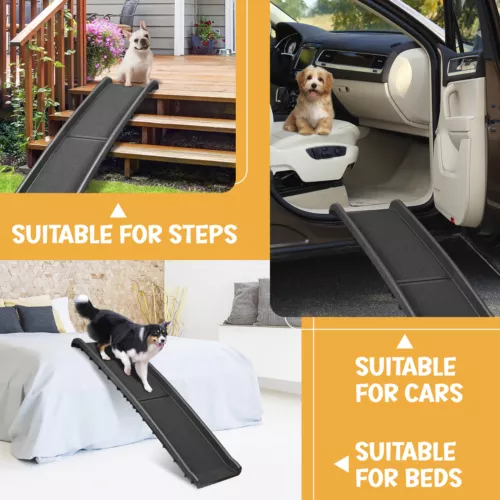 Multiple Sizes Pet Dog Stairs Ramp Climb Ladder Portable Light Weight Car Home - Picture 10 of 30