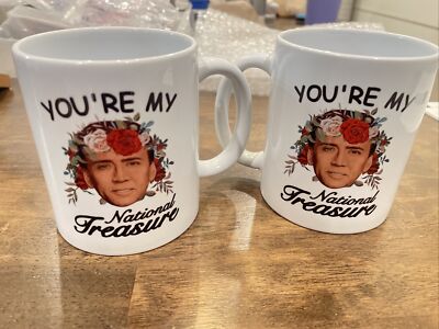 You'Re My National Treasure Morphing Coffee Mug Cup Anniversary Qty 2