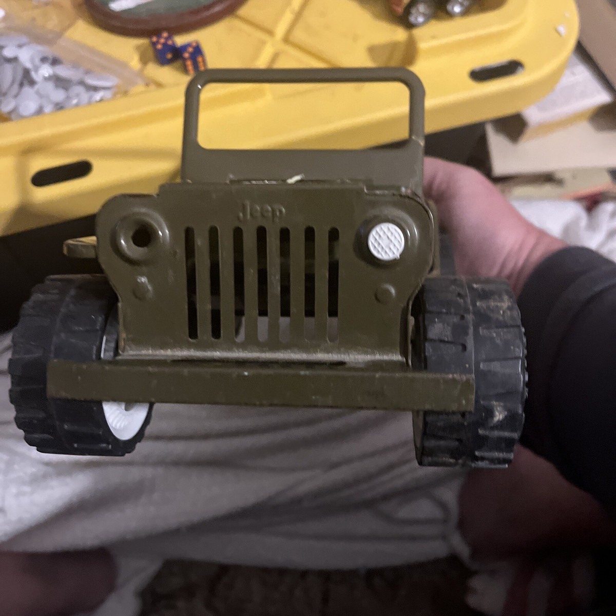 TONKA ジープ Vtg 1970's Tonka 12.5” Blue Jeepster Jeep (no canopy) Htf