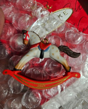 1996 Hallmark Keepsake Miniature Rocking Horse Christmas Ornament w/ Box