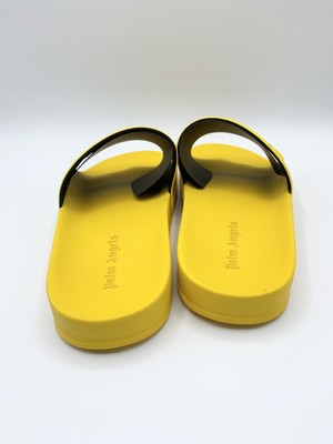 Palm Angels Pool Slides Yellow Black Size 7 (40 E) | eBay display picture 1