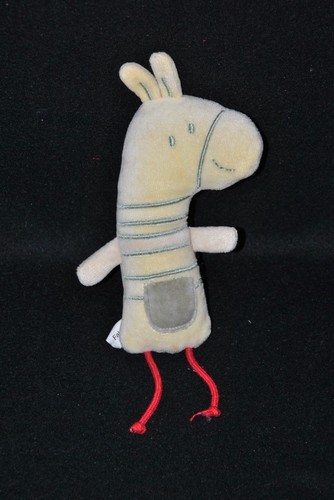 Peluche doudou cheval zèbre