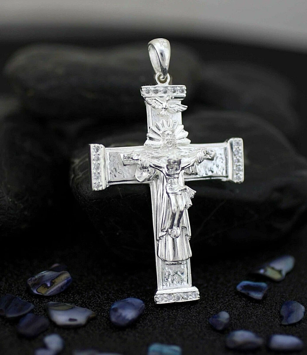 Solid silver best sale crucifix