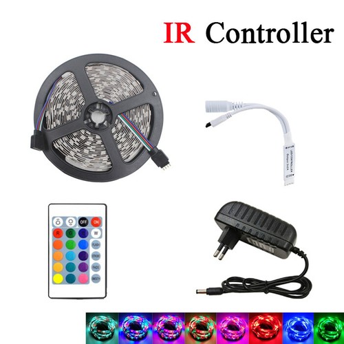 DC12V SMD 2835 5M RGB led Strips Light Flexible Stripe Lamp IR WIFI Controller - Picture 10 of 13
