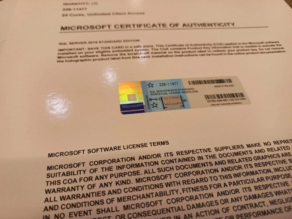 Microsoft SQL Server 2019 Standard 24 Core License unlimited User CALs 228-11477 - Image 4 of 4