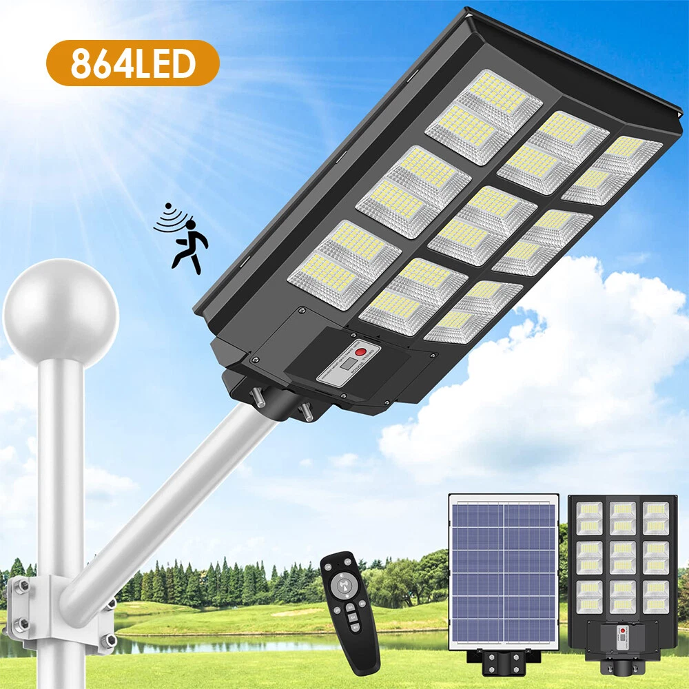 Solar powered led pole lights deals