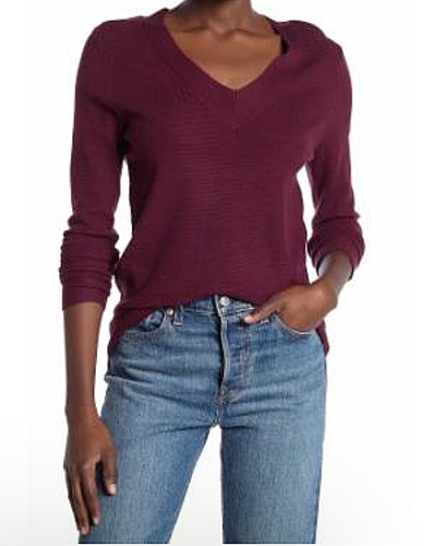 Cyrus V-Neck Yummy Yarn Sweater Anhco Chile S at Hautelook - Womens Clothing - Womens Sweaters - Pullovers