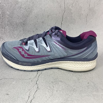 Saucony Triumph ISO Everun Womens Grey Purple Pink Running