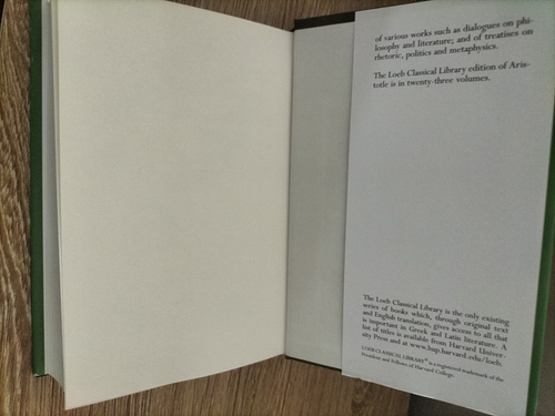 Aristotle Generation of Animals - Loeb Classical Library HARVARD HC/DJ Near NEW - Picture 12 of 14