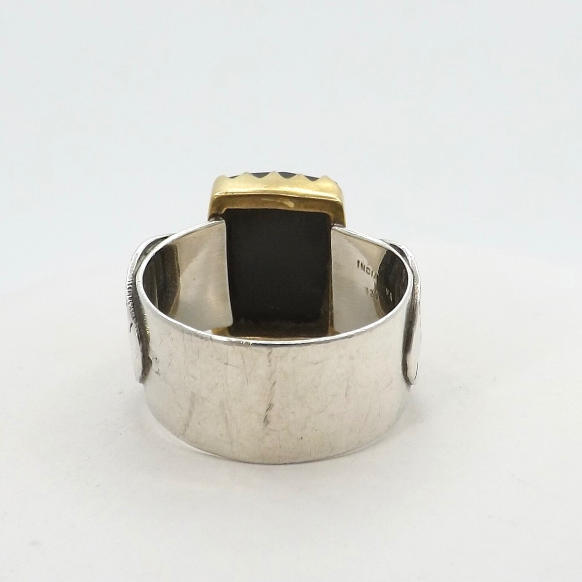 Noble  シープスキン 1933 by Esquire Men's Hexagon-Cut Natural Black Onyx