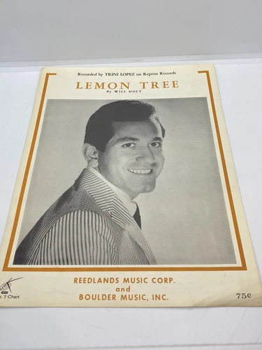lemon tree trini lopez sheet music rare 