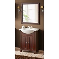 Badezimmer BadmöBel Set Massiv 65Cm Keramik Waschtisch Unterschrank GäSte Wc Bad