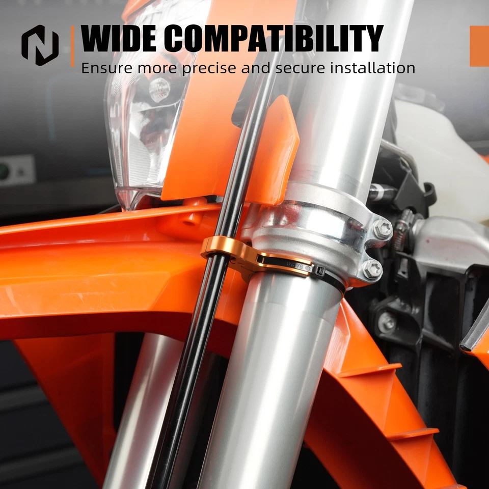 Abrazadera guía de línea de manguera de freno delantero NICECNC para KTM 690 Enduro R/SMC R 2008-2026 Foto 3 de 4