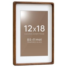 12 x 18 Picture Frame, Display Picture 12 x 18 with Mat or 8.5 x 11 Without
