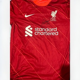 Diogo Jota Signed Liverpool Shirt Certifcate Of Authenticity