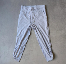 Lululemon Dance Studio Crop 25" Womens Size 8 Purple Woven Lightweight Cinch Hem