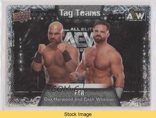 2022 AEW All Elite Wrestling Pyro Dash Wilder Dax Harwood FTR Patch Tag READ x9t