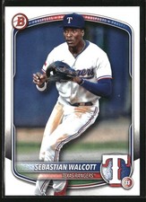 2025 Bowman Prospects Sebastian Walcott #BP-133 Texas Rangers