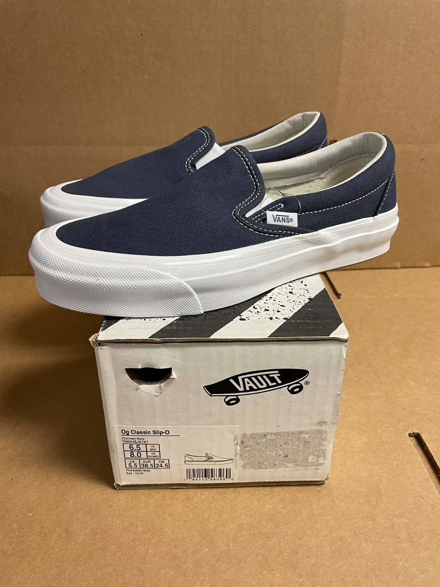 Slip On Og Classic Vans Lx 'Navy' - VN0A45JK1X7 - Men's US 6.5
