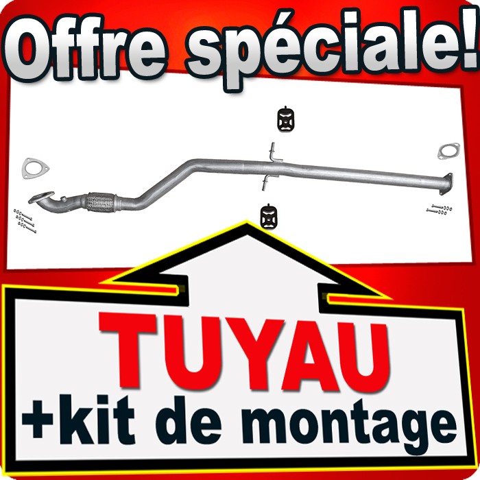Tuyau avant Opel Zafira Tourer C 2.0 CDTi avec gaine flexible échappement diesel