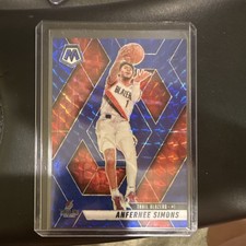 Panini 2024-25 Mosaic Anfernee Simons #39 Blue Mosaic Prizm /199 Trail Blazers