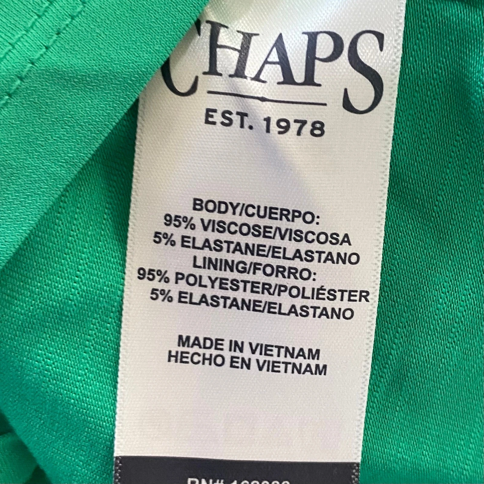 VETEMENTS NUOVO CHAPS abito girocollo in maglia verde taglia piccola avvolgente cravatta vita business casual