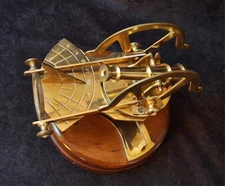 Vintage Nautical Cannon Sextant Model Marine Ship's Instrument 