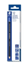 Staedtler 108 20-3 Lumocolor Permanent Glasochrom Dry Marker Pencil - Blue (Pack