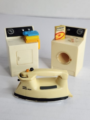 #ad #ad Vintage 1992 Acme Retro Refrigerator Magnets Lot of 3 Laundry Iron Washer Dryer $24.75